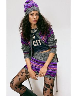 Anna Sui Knit Mini Skirt - Multicolour