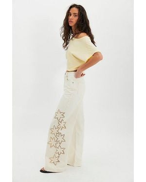 Rolla's Relaxed Sailor Jeans - White