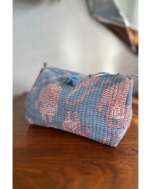 Be Deva Nila Tigers Cosmetic Bag - Blue