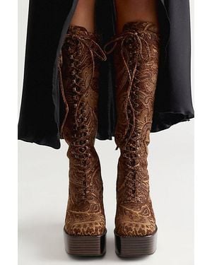 Jeffrey Campbell Main Character Platform Boots - Black