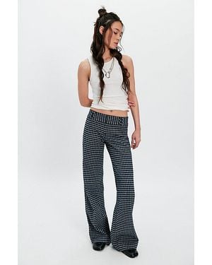 Free People Time Flies Low-Rise Clean Trousers - Blue