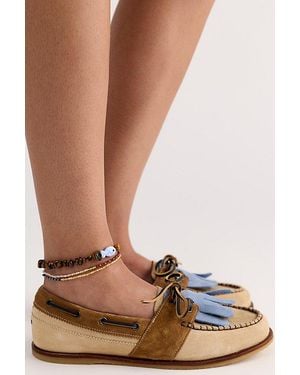 Free People We The Free Benny Deco Boat Shoes - Brown