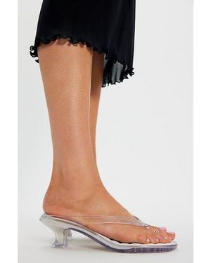 Melissa Flip Flop Kitten Heels - Black