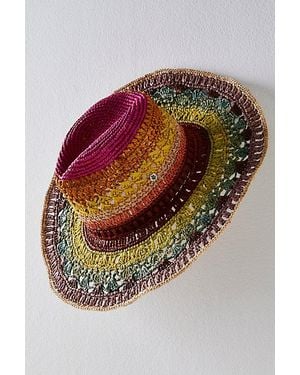 Free People Arlet Rainbow Crochet Hat - Multicolour