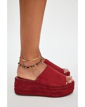 Free People Harbor Flatform Sandals - White