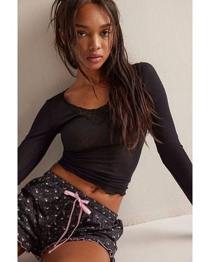 Free People Perfect Pair Sleep Set Top - Brown
