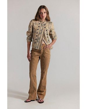Free People Venus Bootcut Trousers - Natural