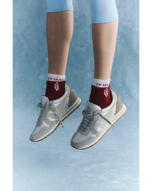 Free People Quarter Crew Court Socks - Red