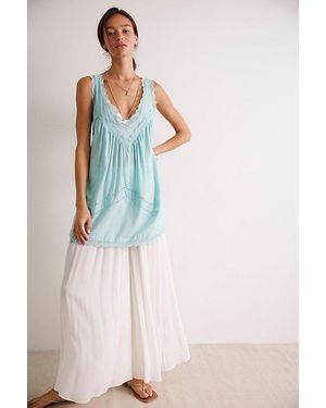 Intimately By Free People Soft Launch Mini Slip Dress By - Blue