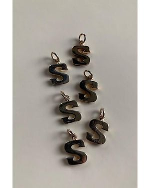 SharpLilTeeth Vintage Sterling Letter S Initial Charm Selected By - Metallic