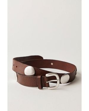 Free People Rhea Leather Belt - Brown