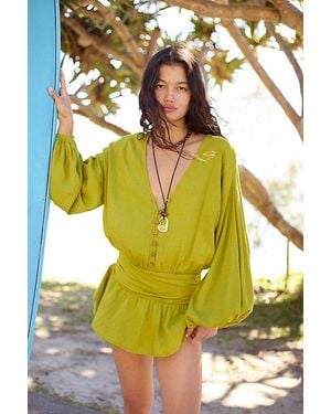 free-est Carson Drop-Waist Romper By - Multicolour