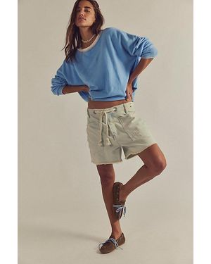Free People Moxie Barrel Shorts - Gray