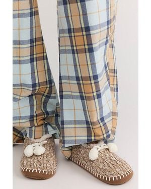 Muk Luks Cosy Ballerina Slipper Socks - Blue