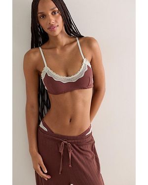 Intimately By Free People Oh My Darling Scoop Neck Bralette By - Brown