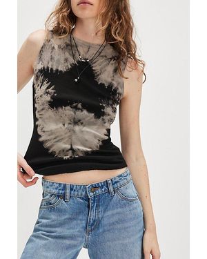 Ragabond Washed Star Muscle Tank Top By - Blue