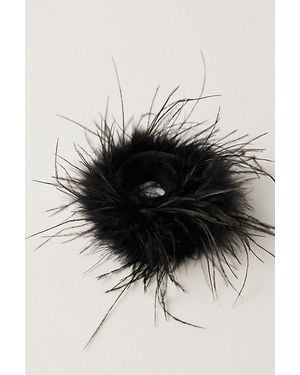 Free People Falling Up Feathered Pony - Black