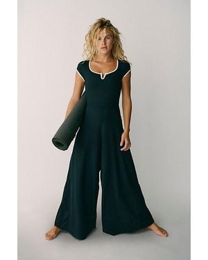 Fp Movement Fitted Activewear Jumpsuit - Blue