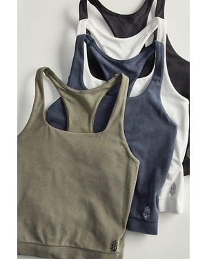 Fp Movement Go To Smooth Square Neck Cami - Gray