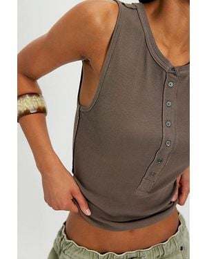 Free People Jamie Henley Tank - Brown