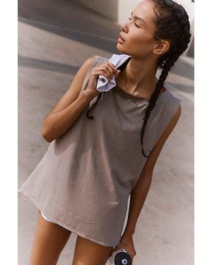 Fp Movement Hot Shot Boat Neck Tank - Brown
