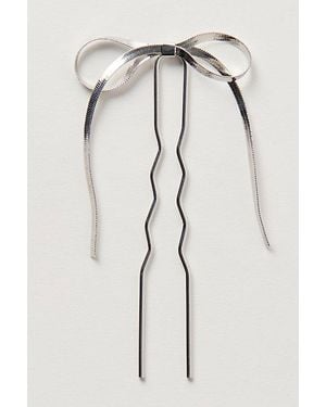 Free People Babydoll Bow Pin - Metallic