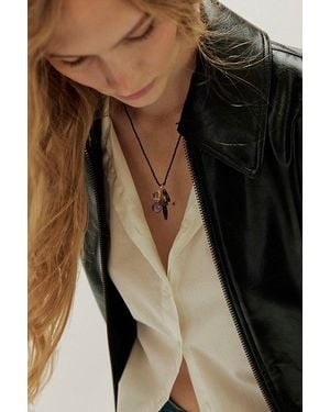 Chan Luu Beaded Cluster Necklace - Black