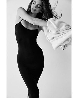Intimately By Free People Tea Length Seamless Slip By - Black