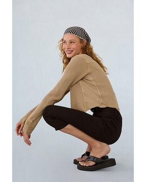 Free People Dusk To Dawn Capri Jeans - Black