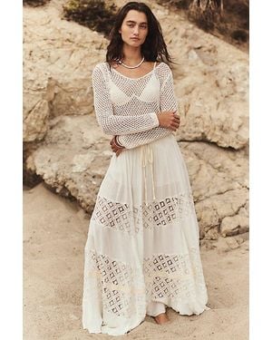 free-est Swept Away Maxi Skirt By - Brown