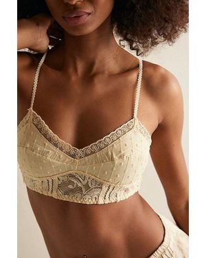 Intimately By Free People Rosie Lace Longline Bralette By - Natural
