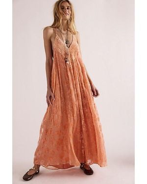 Free People Catalina Velvet Maxi Dress - Multicolor