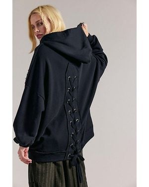 Ragabond Kriss Cross Hoodie - Black