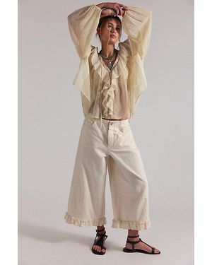 Free People Love Me Not Bloomer Jeans - Natural