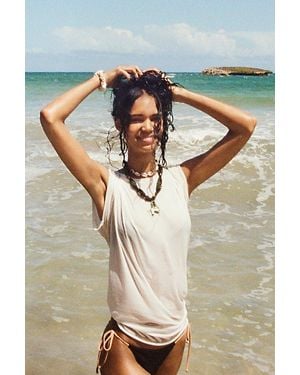 Free People Nina Tee At Free People In Ivory, Size: Xs - White