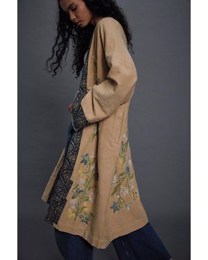 Free People Henlow Embroidered Duster Jacket - Multicolour