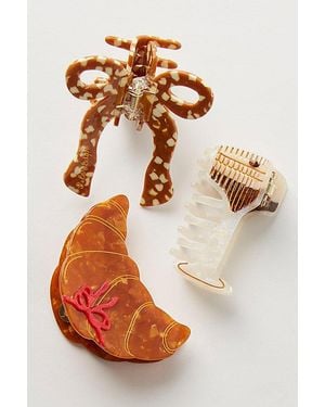 Solar Eclipse Hand Painted Autumnal Claw Clip By - Multicolor