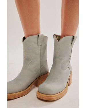 Jeffrey Campbell Sleepy Cowboy Ankle Boots - Blue