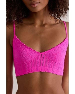 Intimately By Free People Heirloom Seamless Bralette By - Pink