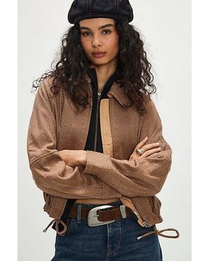Free People Orion City Jacket - Brown