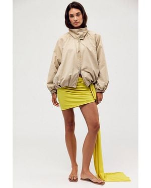 Norma Kamali Diana Pickleball Skirt - Yellow