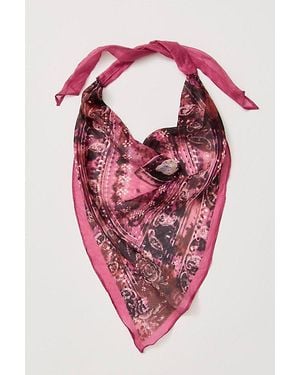 Free People Bridgette Silk Hair Scarf - Pink