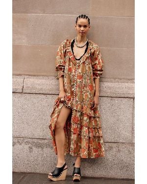 Free People Garden Wonders Maxi Dress - Brown