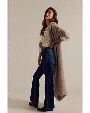 Free People Double Knot High-Rise Straight Bootcut Jeans - Natural
