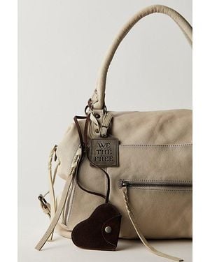 Free People Heart Lanyard Bag Charm - Brown