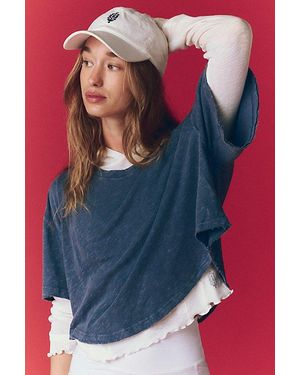 Fp Movement Solani Cotton-Linen Tee - Blue
