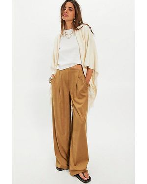 Norma Kamali Menswear Pleated Pants - Natural