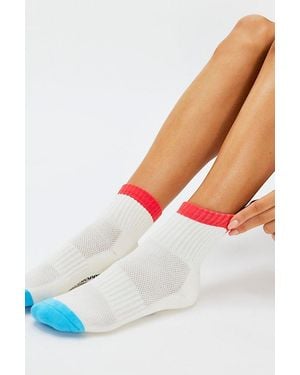 LE BON SHOPPE Colorblock Girlfriend Socks - White