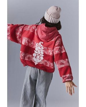 Fp Movement Final Call Bandana Logo Hoodie - Red