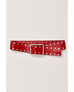 Free People Suede Hex Hip Belt in Purple | Lyst
